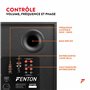 Fenton SHFS12B Subwoofer Amplifié 12 Noir, Caisson de Basse Actif, 400 Watts Max, Bass-Reflex, Qualité Sonore Optimale, Caisson 