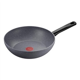 Tefal Natural On Wok 28 cm, Induction, Revêtement antiadhésif, Fonction Thermo-Signal, Emballage éco-responsable, Fabriqué en Fr