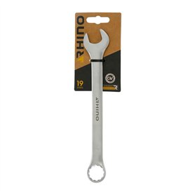 RHINO - Clé Mixte 19 mm, clé de Serrage, clé à Anneau et clé à Fourche combinés - Diamètre 19 mm - Haute qualité - Fabriqué en A