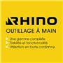 RHINO - Clé à fourches, Clé Plate, clé de Serrage à fourches - Diamètre 10 x 11 mm - Fabriqué en Acier (Chrome Vanadium) - Haute