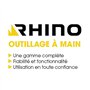 Rhino - Clés Allen - Lot de 8 clés mâle hexagonale, monture sans blocage de 8 clés allen - Diamètre 1.5 à 8 mm - Fabriqué en Aci