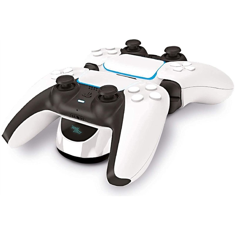 Steelplay - station de recharge pour manettes PS5, support double USB de charge rapide, chargeur manettes compatible avec les ma