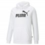 PUMA Homme Big Logo Hoodie Maillot de surv tement, Puma Blanc, L EU