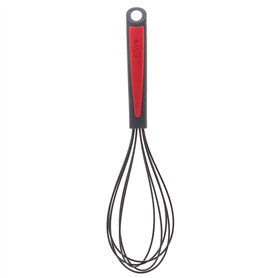 5five - fouet silicone "silitop" noir et rouge