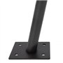 IDMarket - Lot de 2 mâts de Fixation pour Voile d'ombrage H.220 CM poteaux et Bases Acier