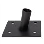 IDMarket - Lot de 2 mâts de Fixation pour Voile d'ombrage H.220 CM poteaux et Bases Acier