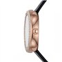Emporio Armani Montre pour femmes, mouvement à deux aiguilles, boîtier en acier inoxydable or rose de 30 mm avec bracelet en cui