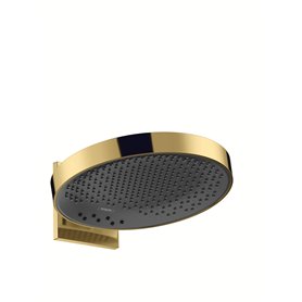 hansgrohe Rainfinity Douche de tête 360 3 jet avec raccord mural, aspect doré poli, 26234990