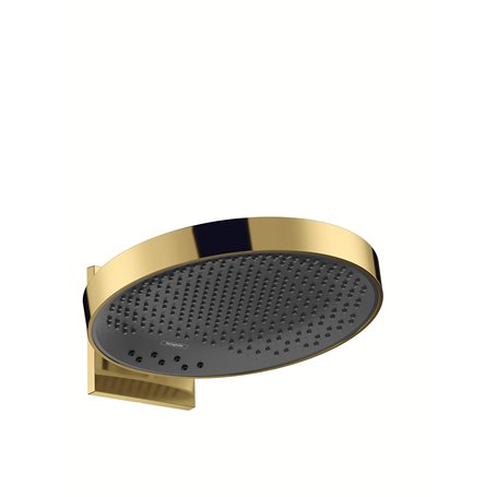 hansgrohe Rainfinity Douche de tête 360 3 jet avec raccord mural, aspect doré poli, 26234990