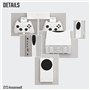 Hosanwell Support Mural Xbox Series S Ensemble pour Contrôleur, Console et Casque, Support Solide avec Tapis Antidérapant, Encoc