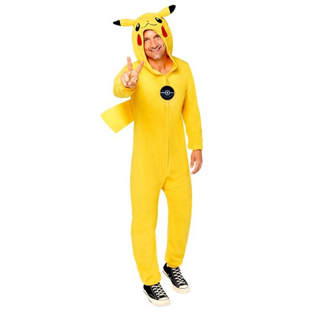 amscan 9908890 Déguisement Pikachu pour adulte sous licence officielle Pokémon (grande taille)