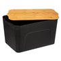 5five Simply Smart Boîte de rangement en plastique avec couvercle en bambou 24 l