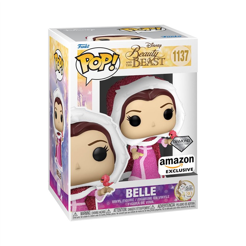 Funko Pop! Disney: Beauty and The Beast - Winter Belle - Diamond Glitter - Figurine en Vinyle à Collectionner - Idée de Cadeau -