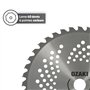 GREENSTAR - Lame 40 Dents Pour Débrousailleuse - Dents à Pointe Carbure - Largeur de Coupe : 255 mm - Epaisseur 1,3 mm - Alésage