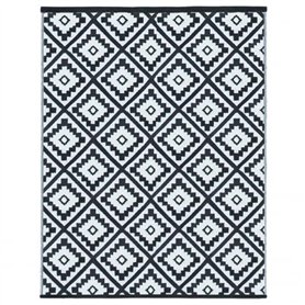IDMarket - Tapis extérieur Bahamas Noir 160 x 260 CM