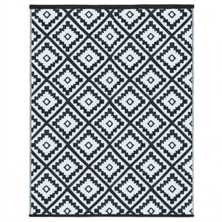 IDMarket - Tapis extérieur Bahamas Noir 160 x 260 CM