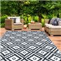 IDMarket - Tapis extérieur Bahamas Noir 160 x 260 CM
