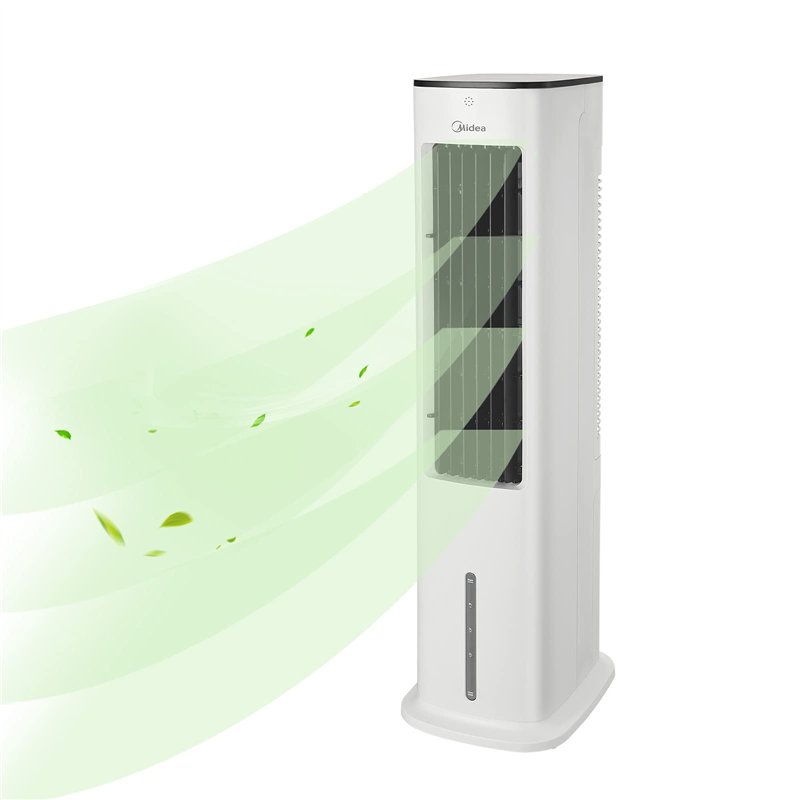 Midea Climatiseurs portables silencieux 4-en-1,Refroidisseur d'air, ventilateur, humidificateur, purificateur d'air, avec télécommande
