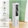 Midea Climatiseurs portables silencieux 4-en-1,Refroidisseur d'air, ventilateur, humidificateur, purificateur d'air, avec téléco