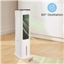 Midea Climatiseurs portables silencieux 4-en-1,Refroidisseur d'air, ventilateur, humidificateur, purificateur d'air, avec téléco