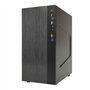 Itek SMALLCOM-B Boîtier Mini Tower, mATX, 2 Ports USB 3, 2 Ports USB 2, brossé, Noir