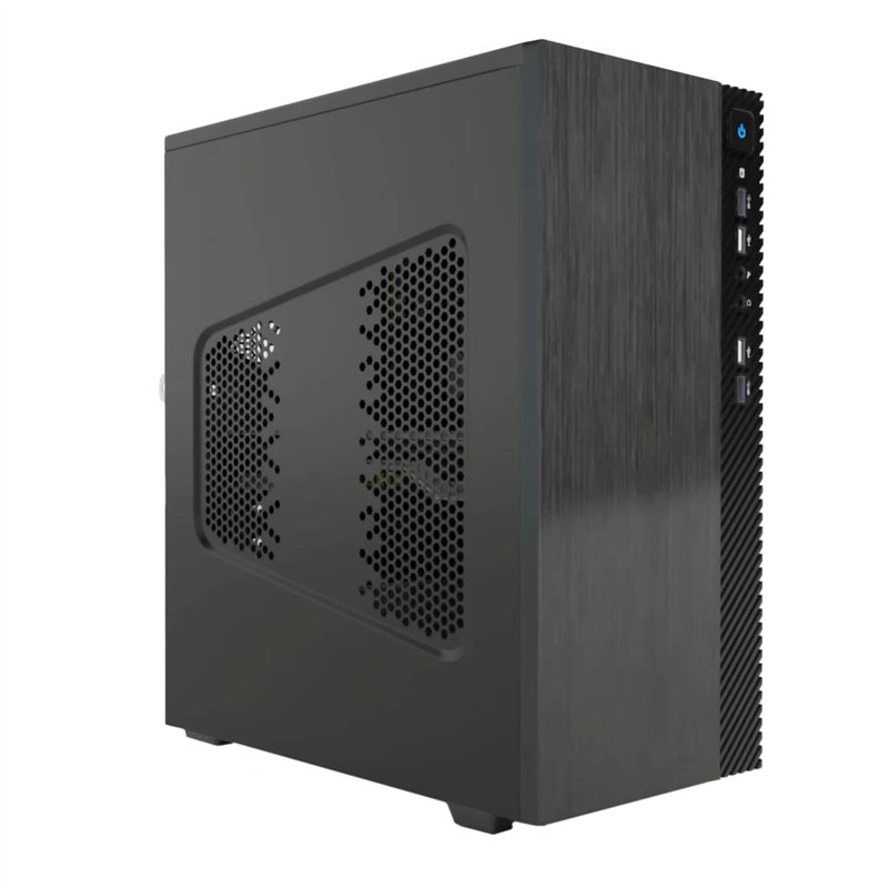 Image secondaire de Itek SMALLCOM-B Boîtier Mini Tower, mATX, 2 Ports USB 3, 2 Ports USB 2, brossé, Noir