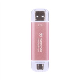 Transcend SSD Portable ESD310P 2TO, 10 Gbit/s, Type-A/Type-C Compatible avec PS4/PS5 – TS2TESD310P