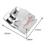 Pied-de-biche pour machine à coudre, pied de reliure en biais réglable de 5 à 20 mm, pied pour règle universelle, convient à la 
