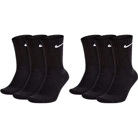 Nike Everyday Cushioned Crew Socks SX7664 Lot de 6 paires de chaussettes d'entraînement unisexes, taille : 42-46, article : -010
