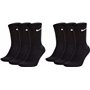 Nike Everyday Cushioned Crew Socks SX7664 Lot de 6 paires de chaussettes d'entraînement unisexes, taille : 42-46, article : -010