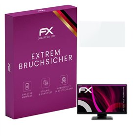 atFoliX Protection Écran Film de verre en plastique compatible avec Iiyama ProLite T2454MSC-B1AG Verre film protecteur, 9H Hybri