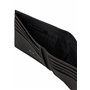 Armani Exchange A|X Portefeuille en Cuir Saffiano avec Logo Noir