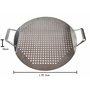 BBQNovation Surmatelas de barbecue - Plaque de cuisson en acier inoxydable - Accessoire de barbecue perforé compatible avec barb