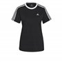 adidas Femme Essentials 3-Stripes Tee, Black/White, M