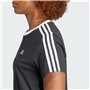 adidas Femme Essentials 3-Stripes Tee, Black/White, M