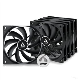 ARCTIC F12 PWM PST (5 Pièces) - Ventilateur PC, 120 mm, Haute Performance, Ventilateur Boitier, Refroidisseur Silencieux pour UC