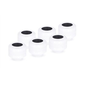 Alphacool Eiszapfen PRO Anschluss 13mm HardTube Fitting G1/4, 6-Pack - weiÃŸ