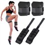 BAKAJI Lot de 2 poids pour chevilles et poignets de 1 kg d'entraînement de gymnastique aérobic Fitness renforcement musculaire e