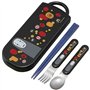 Spirited Away Ensemble d'ustensiles – Comprend fourchette, cuillère, baguettes et étui de transport – Design japonais authentiqu