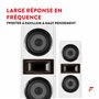Fenton SHF700W Enceinte HiFi Colonne - Blanc, Puissance de 400 W Max, Woofer 2X 6,5 Pouces, Technologie 3 Voies, Borniers à Vis 
