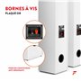 Fenton SHF700W Enceinte HiFi Colonne - Blanc, Puissance de 400 W Max, Woofer 2X 6,5 Pouces, Technologie 3 Voies, Borniers à Vis 