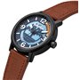 Timberland Mixte Analogique-Numérique Quartz Montre avec Bracelet en Cuir