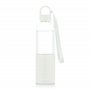 Bodum 12053-913B MELIOR Gourde à emporter en verre, manchon silicone couleur, bouchon à vis, 0.5 l Blanc