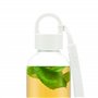 Bodum 12053-913B MELIOR Gourde à emporter en verre, manchon silicone couleur, bouchon à vis, 0.5 l Blanc