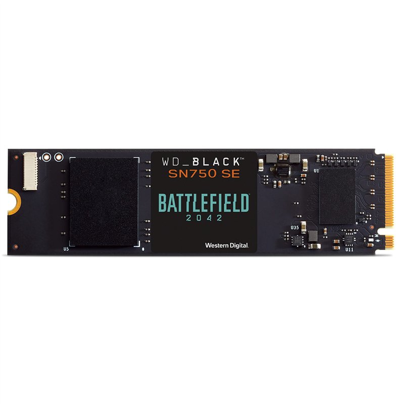 WD_BLACK SN750 SE 500GB M.2 2280 PCIe Gen4 NVMe Gaming SSD - Battlefield 2042 PC Game Code Bundle up to 3600 MB/s read speed