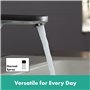 hansgrohe Mitigeur de lavabo Vernis Blend, hauteur sous bec 100mm, économie d'eau (EcoSmart), robinet lavabo avec tirette et vid