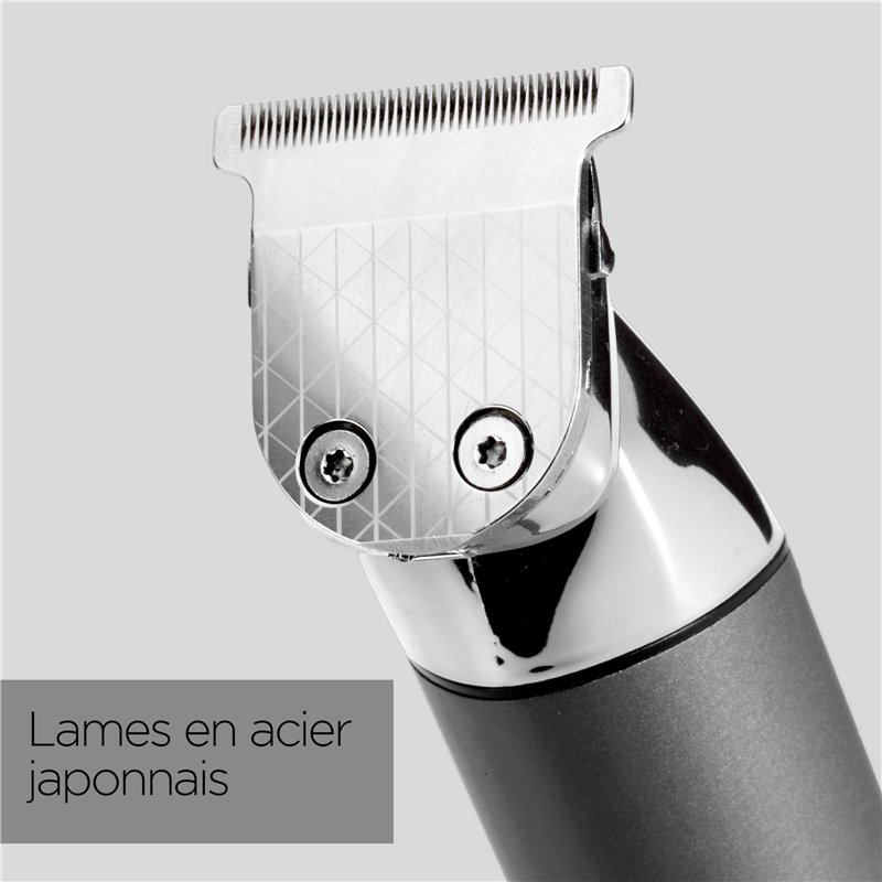 Image secondaire de BaByliss - MT996E - Tondeuse multifonctions 15 en 1 Sans Fil Super-X Metal, Lames en acier japonais ultra-précises, 4 têtes magn