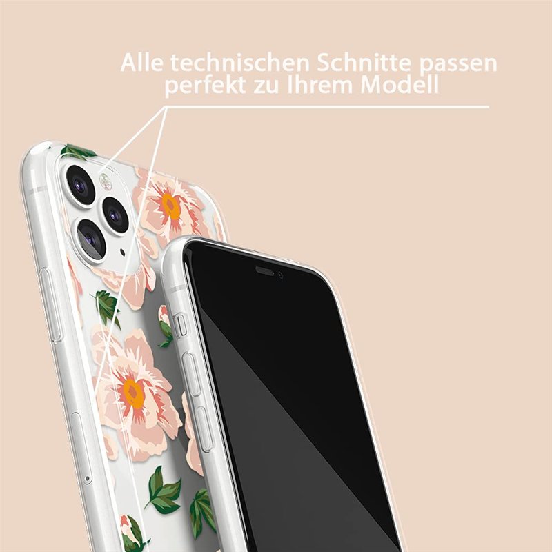 Image secondaire de Babaco ERT Group Coque de téléphone Portable pour Apple Iphone 11 Pro Original et sous Licence Officielle Motif Flowers 014 Parf