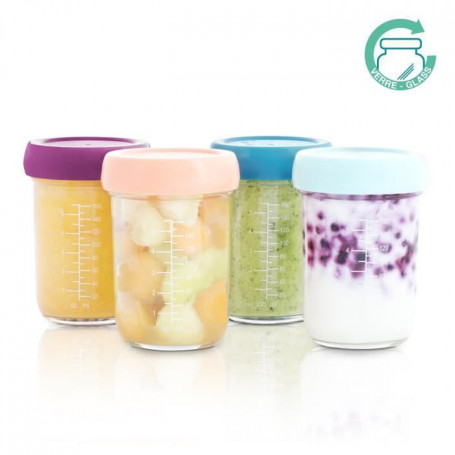 Babymoov Babybols - 4 Pots de Conservation en Verre 240 ml - Hermétiques 33,99 €