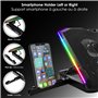 EMPIRE GAMING - Guardian S-C100 Refroidisseur PC Ordinateur Portable RGB Gamer - 6 Ventilateurs - Contrôleur LCD - 5 Hauteurs Ré